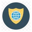 Globale Sicherheit Schild Sicherheit Symbol