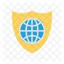 Globale Sicherheit Schild Sicherheit Symbol