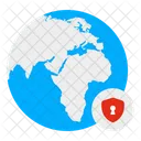 Globale Sicherheit  Symbol