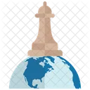 Globale Strategie Geschaftsstrategie Managementstrategie Symbol