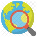 Global Suche Erde Symbol