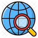 Globale Suche Internationale Suche Allgemeine Suche Symbol