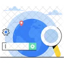 Globale Suche Globus Suche Symbol