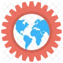 Global Technologie Globus Symbol