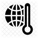 Globale Temperatur Temperatur Erde Symbol