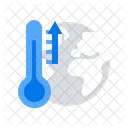 Global Erwarmung Temperatur Symbol