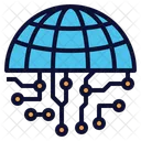 Technologie Verbinden Welt Symbol