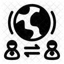 Globale Verbindung Globales Netzwerk Netzwerk Symbol