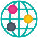 Global Connect Cyberspace Weltweites Netzwerk Symbol