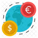Globale Wahrung Internationale Wahrung Weltweite Wahrung Icon