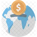 Globale Wahrung Globale Investitionen Internationale Finanzen Icon