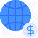 Globale Wahrung Globales Geld Globaler Dollar Icon