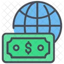 Globale Zahlung Online Zahlung Transaktion Symbol