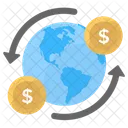 Globale Zahlung Zahlungsnetzwerk Devisen Icon