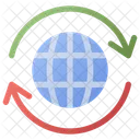 Globaler Austausch  Symbol