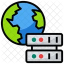 Kommunikationsnetzwerk Globale Daten Globaler Datenserver Symbol