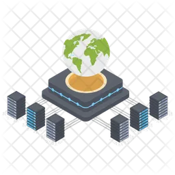 Globaler Datenserver  Symbol