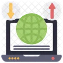 Globaler Datentransfer  Symbol