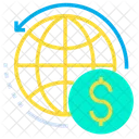 Globaler Dollar Icon