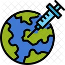 Globaler Impfstoff  Symbol