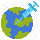 Globaler Impfstoff  Symbol