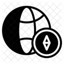 Weltkompass Kompass Weltkarte Symbol