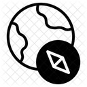 Globaler Kompass Symbol