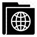 Welt Ordner Globaler Ordner Icon