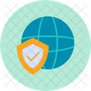 Globaler Schutz Global Globus Symbol