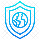 Globaler Schutz Erdschild Schutz Symbol