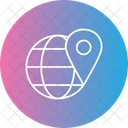 Globaler Standort Erde Welt Icon