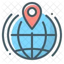 Lokaler SEO Globus Symbol