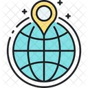 Mglobe Globaler Standort Standort Symbol