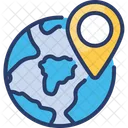 Globaler Standort GPS Welt Symbol