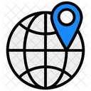 Globaler Standort Globales Positionierungssystem GPS Symbol