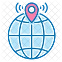 Globaler Standort Geolokalisierung Navigation Symbol