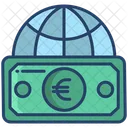 Globales Bargeld Euro Bargeld Euro Symbol