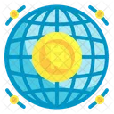 Globales Bitcoin  Icon