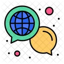 Globales Chatten  Symbol