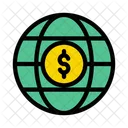 Global Welt Dollar Symbol