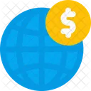 Globales Geld Browser Und Geld Browser Und Standortgeld Symbol