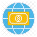 Globales Geld Internationales Geld Globale Wahrung Icon