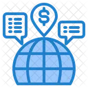 Globales Geschäft  Symbol