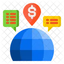 Global Marketing Online Shopping Symbol