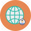 Global Welt Netzwerk Symbol