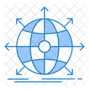 Globales Geschäft  Symbol