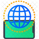 Globales Mobilfunknetz Global Netzwerk Symbol