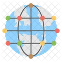 Global Netzwerk Vernetzung Icon