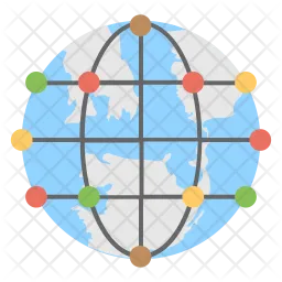 Globale Vernetzung  Symbol