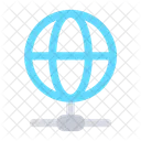 Global Welt Geteilt Symbol